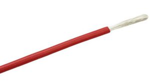 Stranded Wire Silicone 1mm² Tinned Copper Red 5m